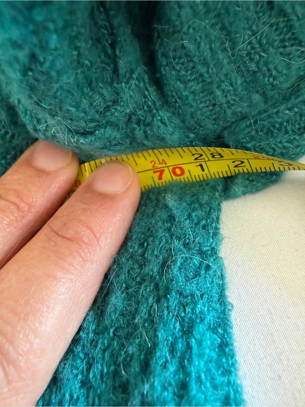 Free People Teal Open-Front oversized Long Cardigan with Pockets - Picture 5 of 6